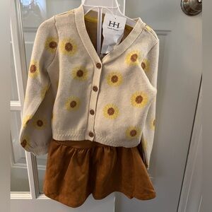 Haute Hippie Cream and Brown Kids Matching Set